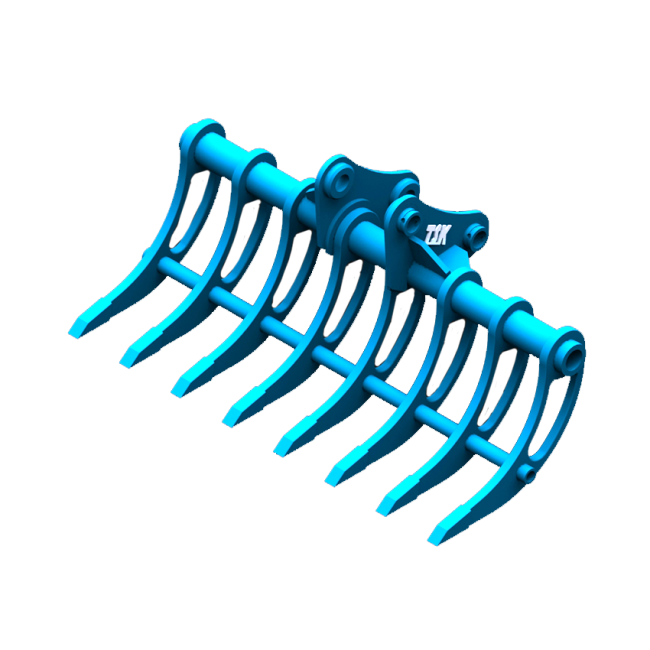 excavator-rake